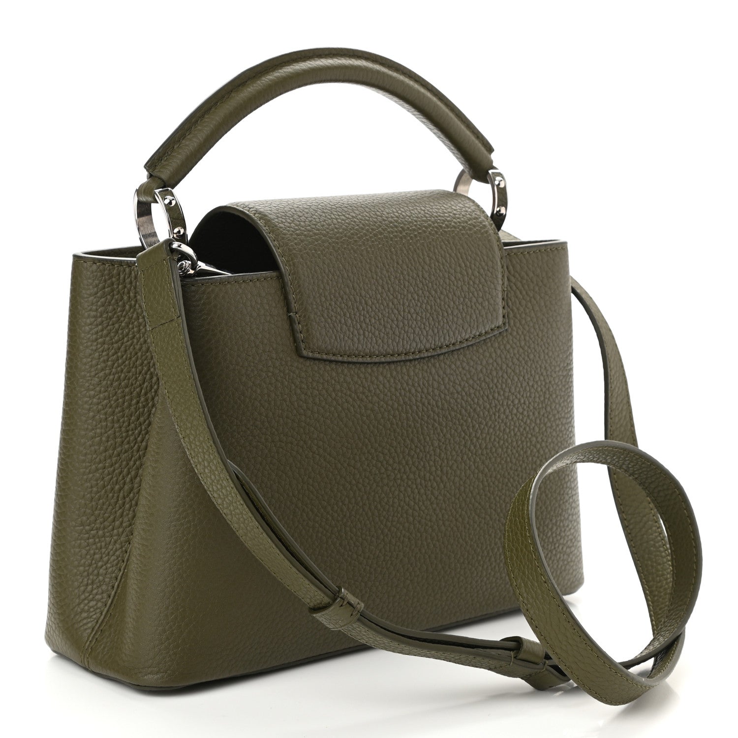 Louis Vuitton Taurillon Capucines BB Khaki 3 of 7