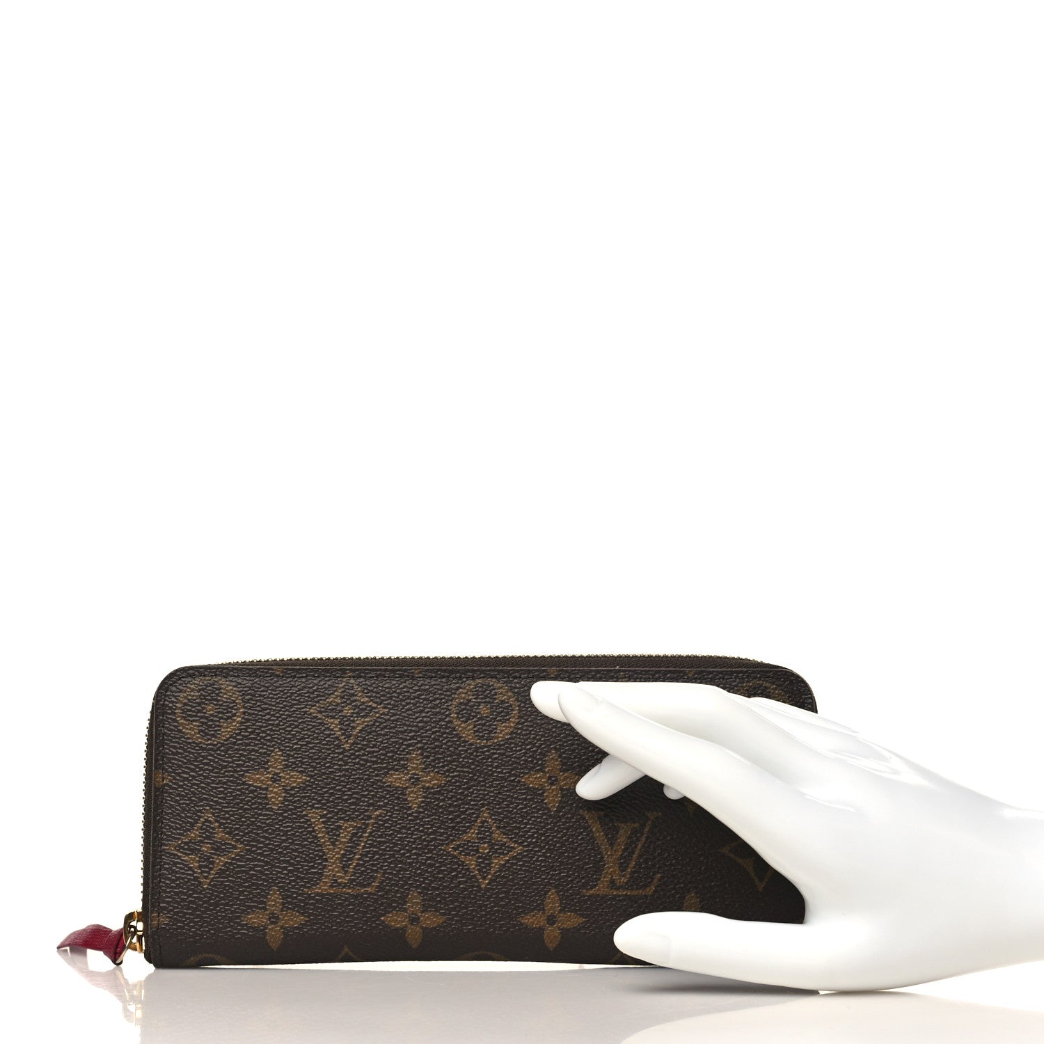 Louis Vuitton Monogram Clemence Wallet Fuchsia 2 of 9