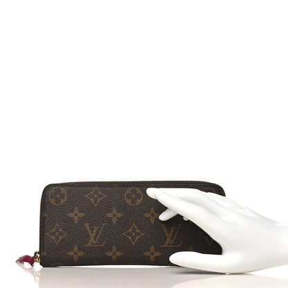 Louis Vuitton Monogram Clemence Wallet Fuchsia 2 of 9