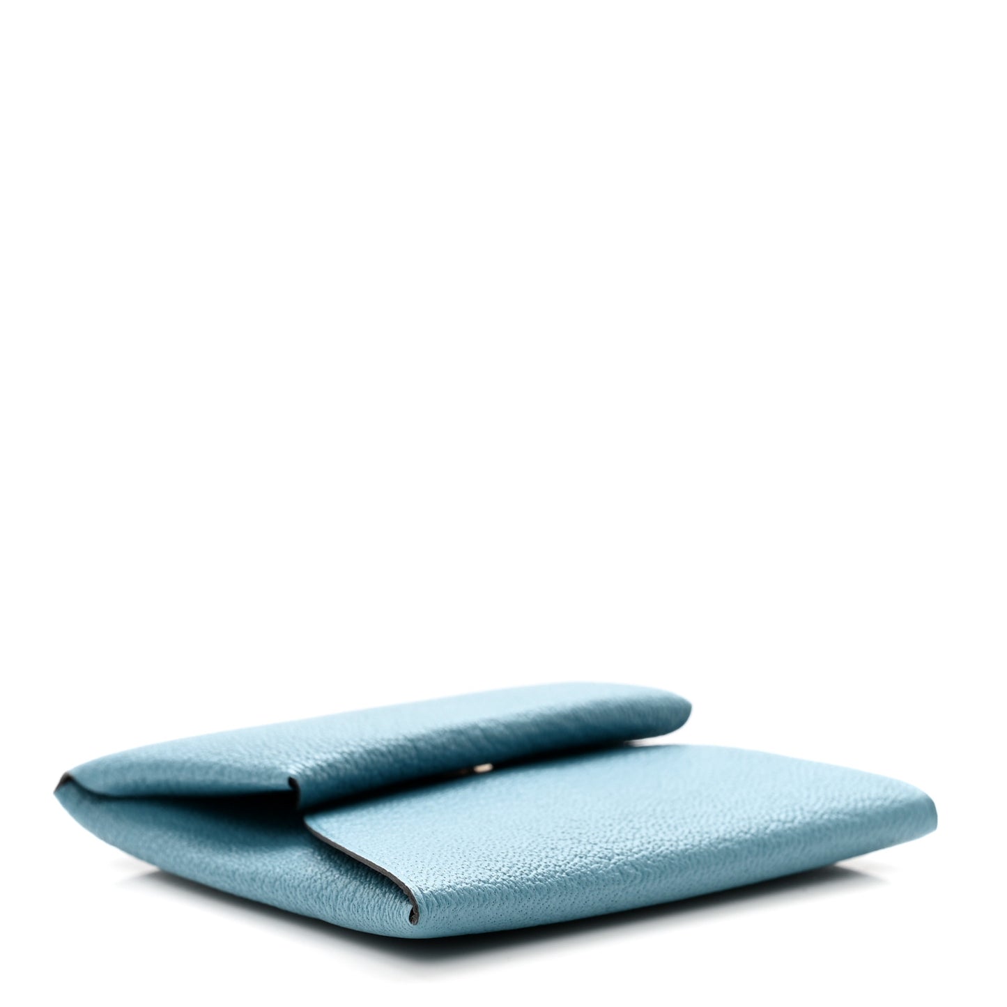 Chevre Mysore Bastia Verso Coin Purse New Bleu Jean Havane