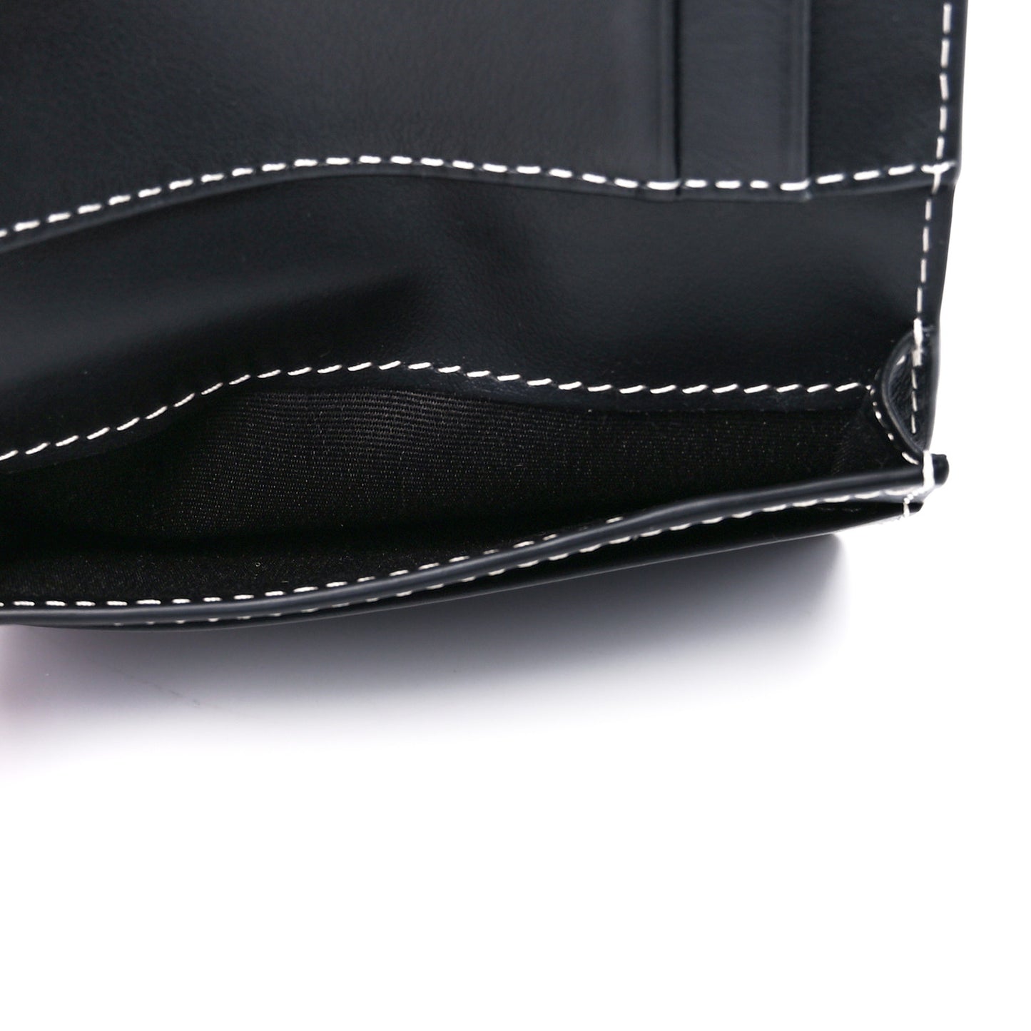 E-Canvas Check Folding Card Case Dark Birch Brown
