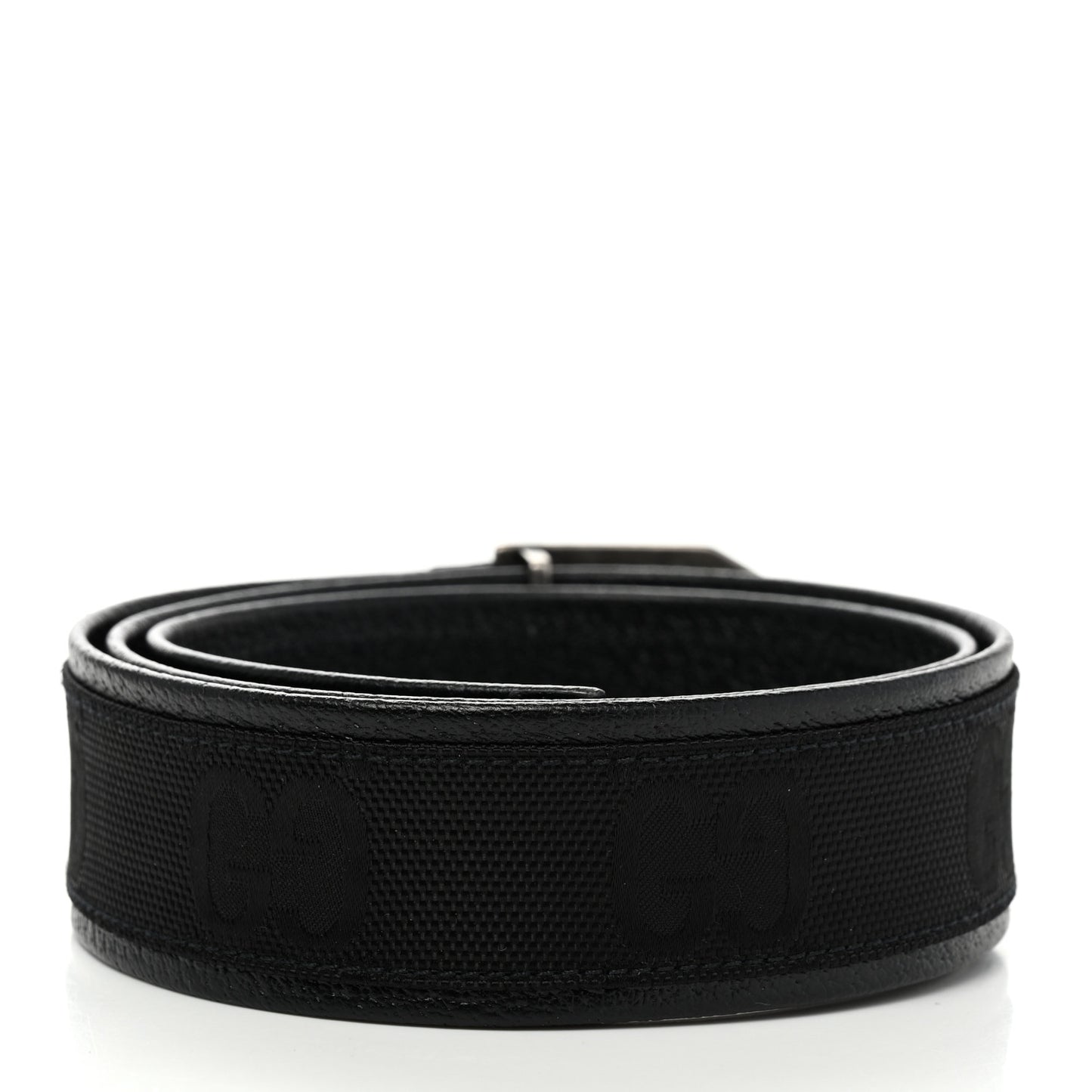 Econyl Nylon Monogram Off The Grid Belt Logo Buckle Belt 80 32 Black
