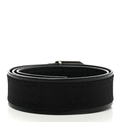 Gucci Econyl Nylon Monogram Off The Grid Belt Logo Buckle Belt 80 32 Black 2 of 6
