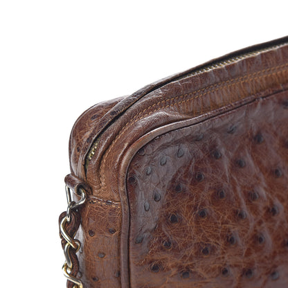 Chanel Ostrich Tassel Camera Case Brown 17 of 24