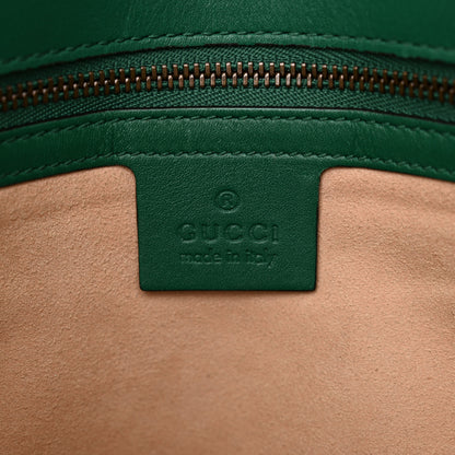 Gucci Calfskin Matelasse Medium GG Marmont Shoulder Bag Emerald Green 6 of 18
