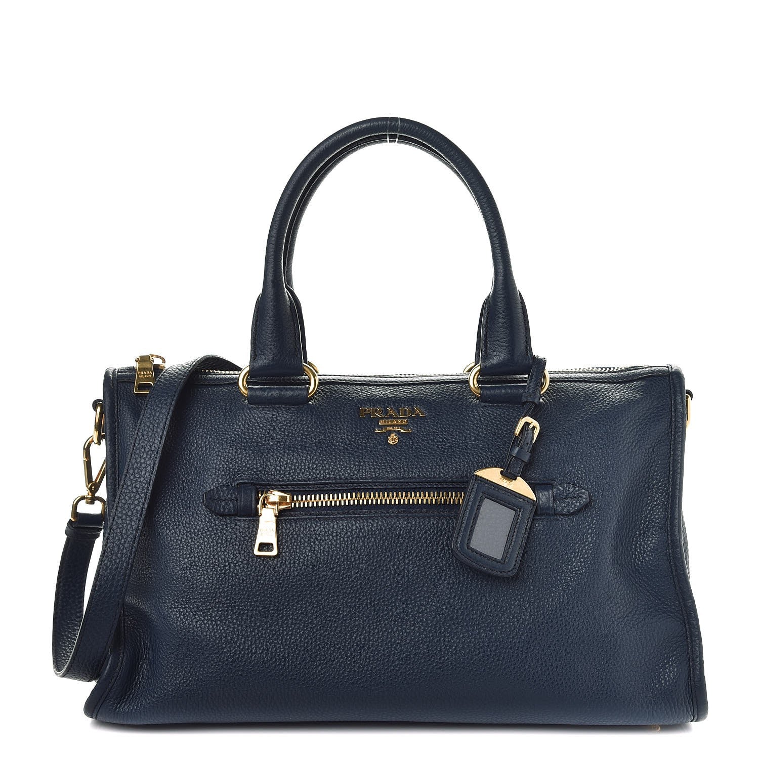Prada Vitello Daino Bauletto Bleuette 1 of 8