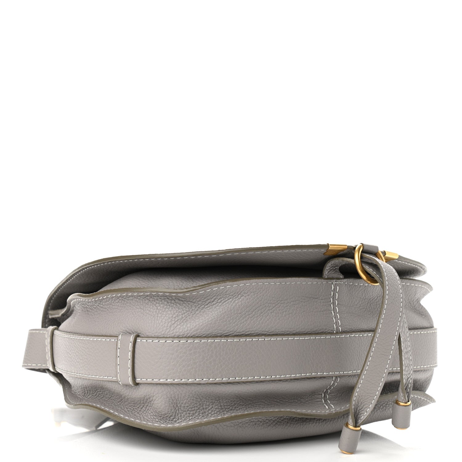 Chloe Calfskin Medium Marcie Round Crossbody Bag Cashmere Grey 4 of 11