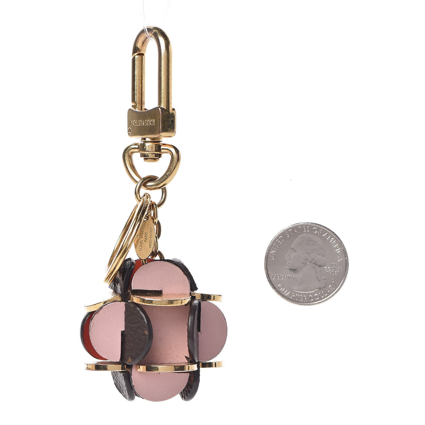 Monogram Flowering Bag Charm Key Ring