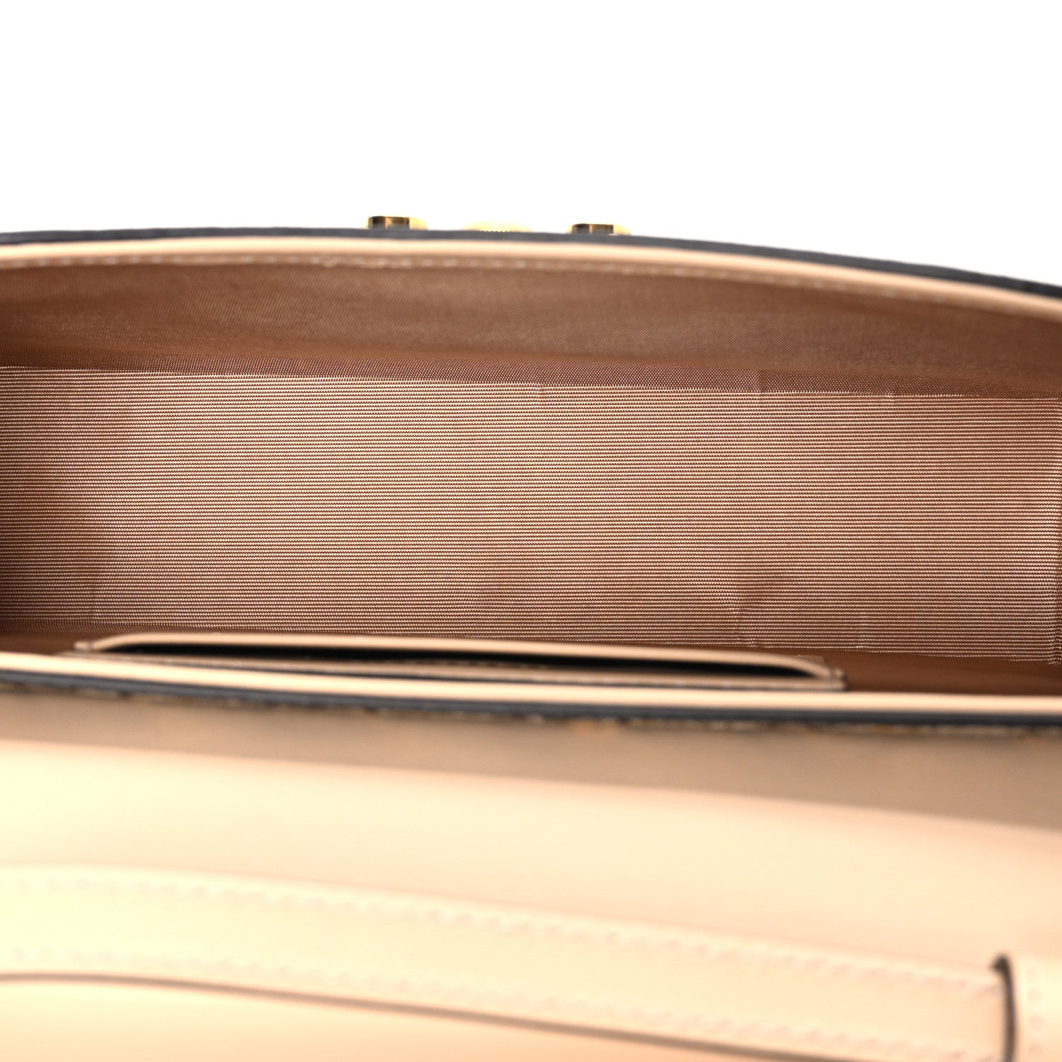 Gucci GG Supreme Monogram Calfskin Horsebit Print Mini Padlock Top Handle Shoulder Bag Beige Ebony Light Pink 5 of 12