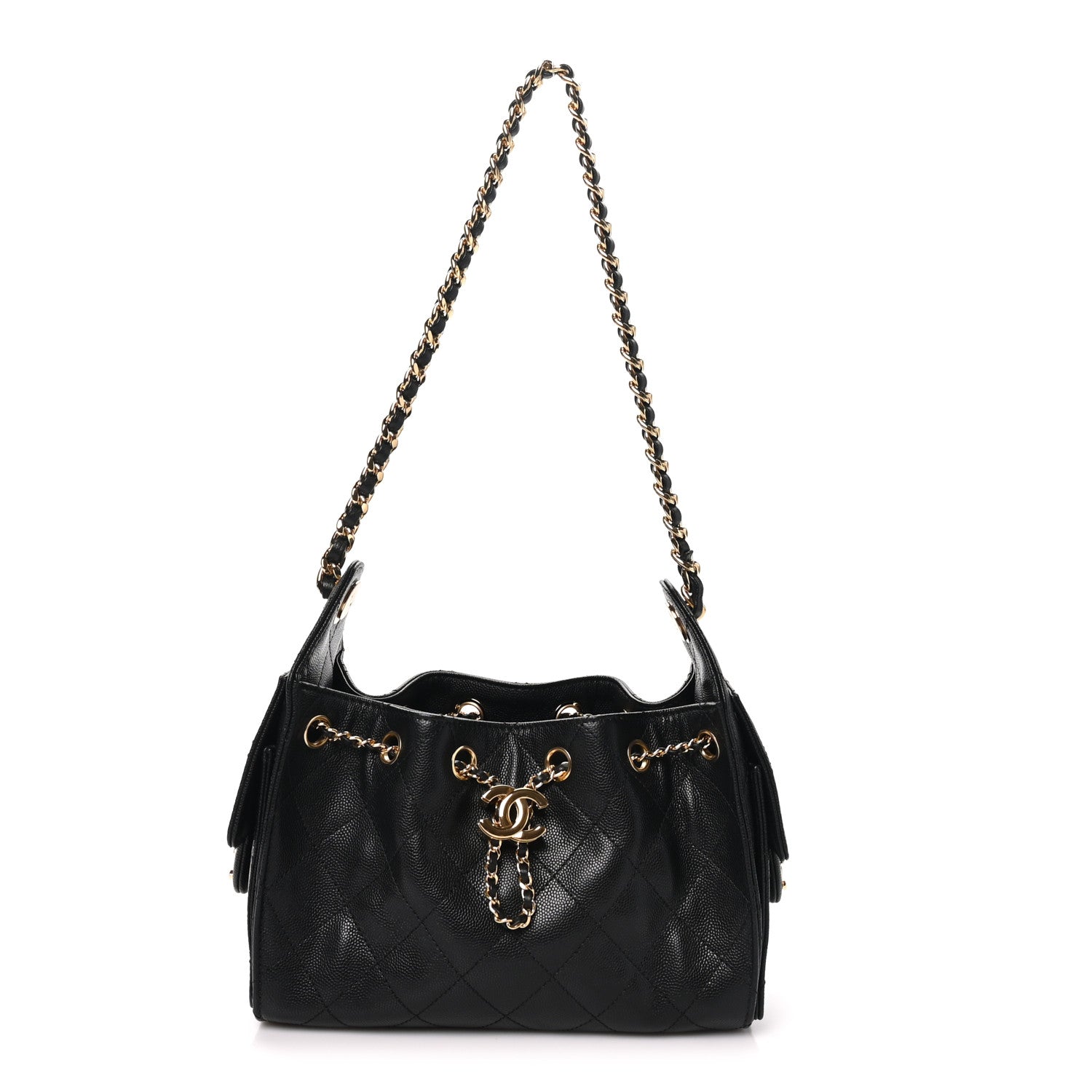 Chanel Caviar Quilted Mini Chanel 25 Handbag Black 1 of 10