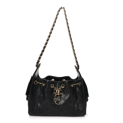 Chanel Caviar Quilted Mini Chanel 25 Handbag Black 1 of 10