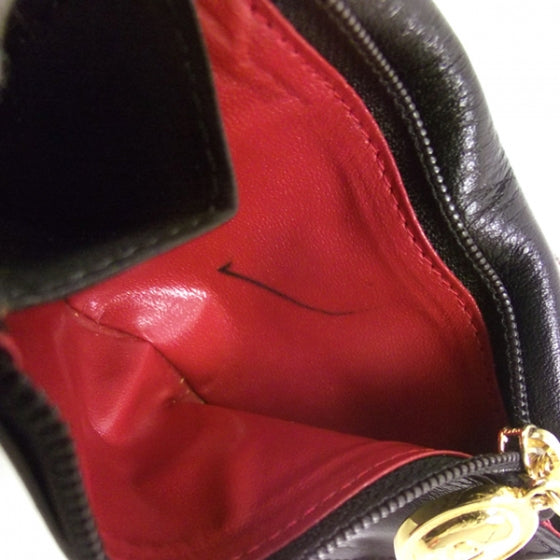 Leather 6 Key Holder Black