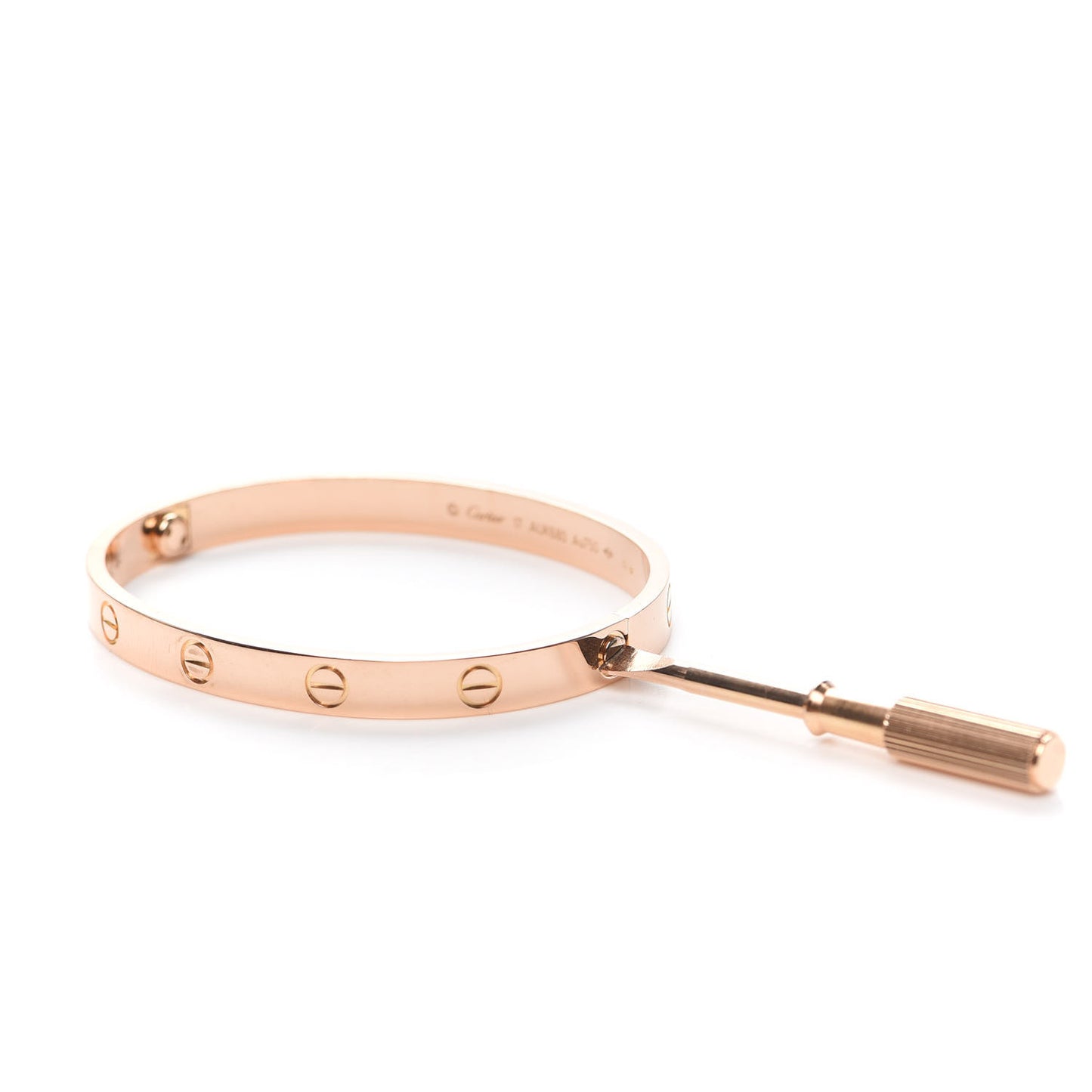 18K Pink Gold LOVE Bracelet 17