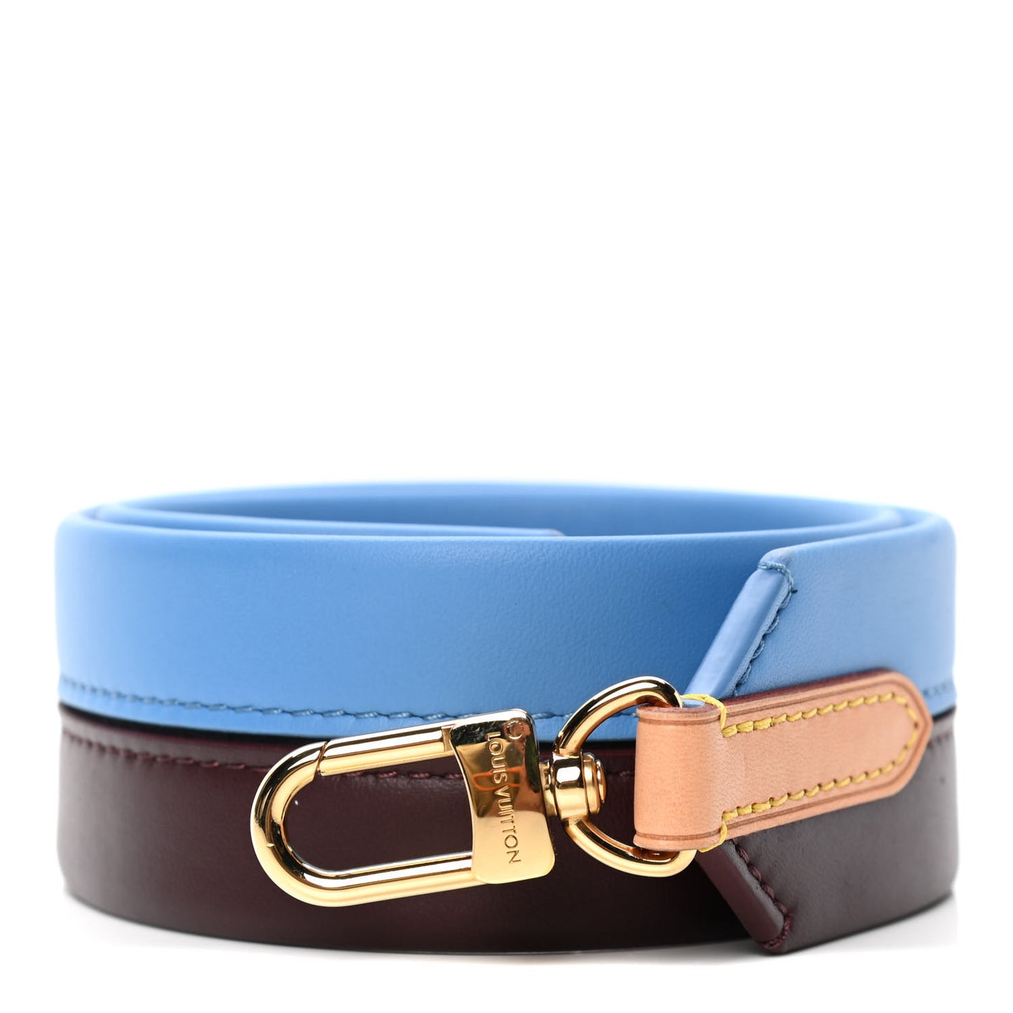 Calfskin Cluny MM Shoulder Strap Blue Glacial