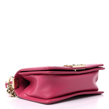 Chanel Lambskin Tweed Quilted Small Boy Flap Dark Pink 4 of 18