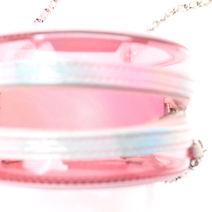 Chanel PVC Lambskin Filigree Round Clutch With Chain Pink 5 of 10