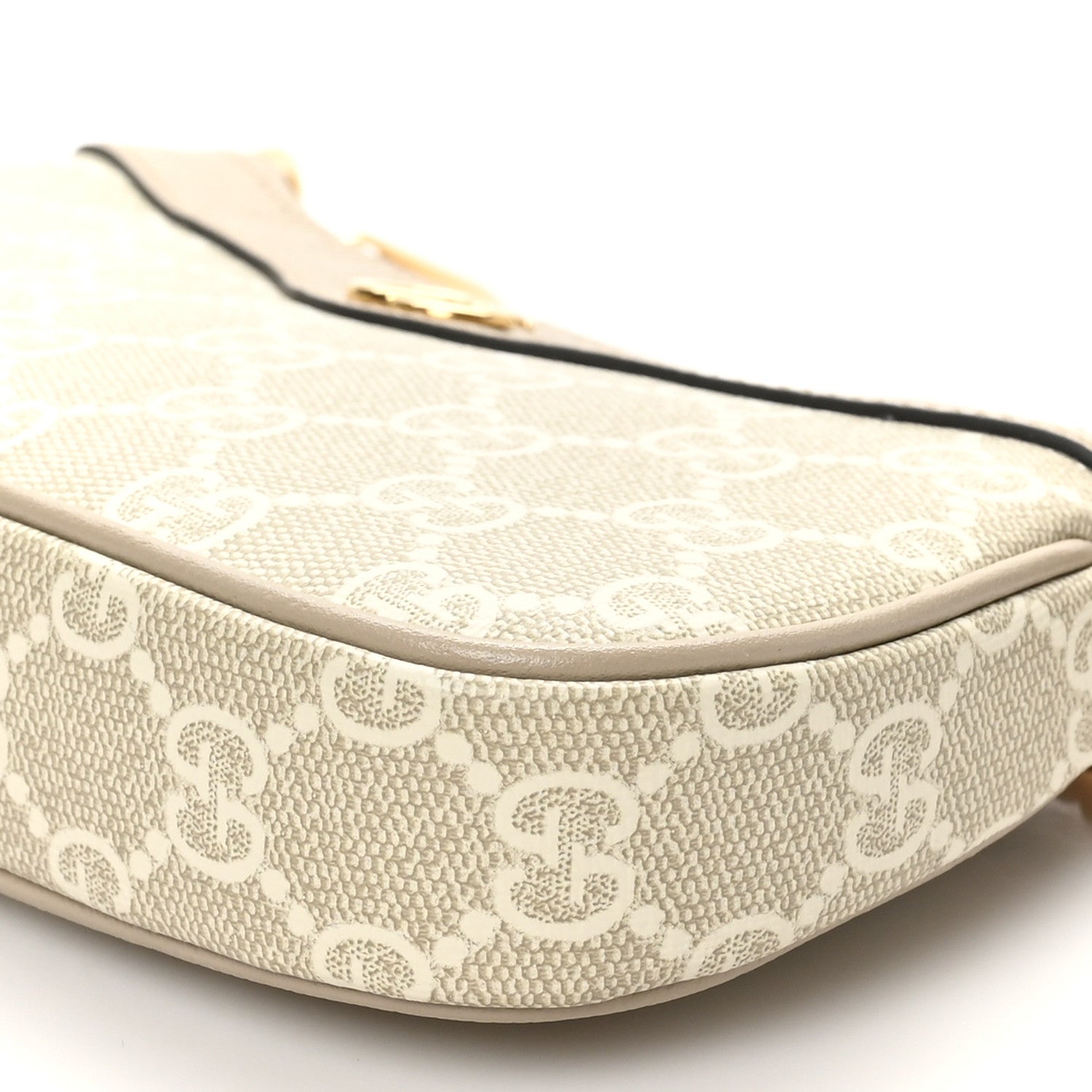 Gucci GG Supreme Monogram Textured Dollar Calfskin Web Mini