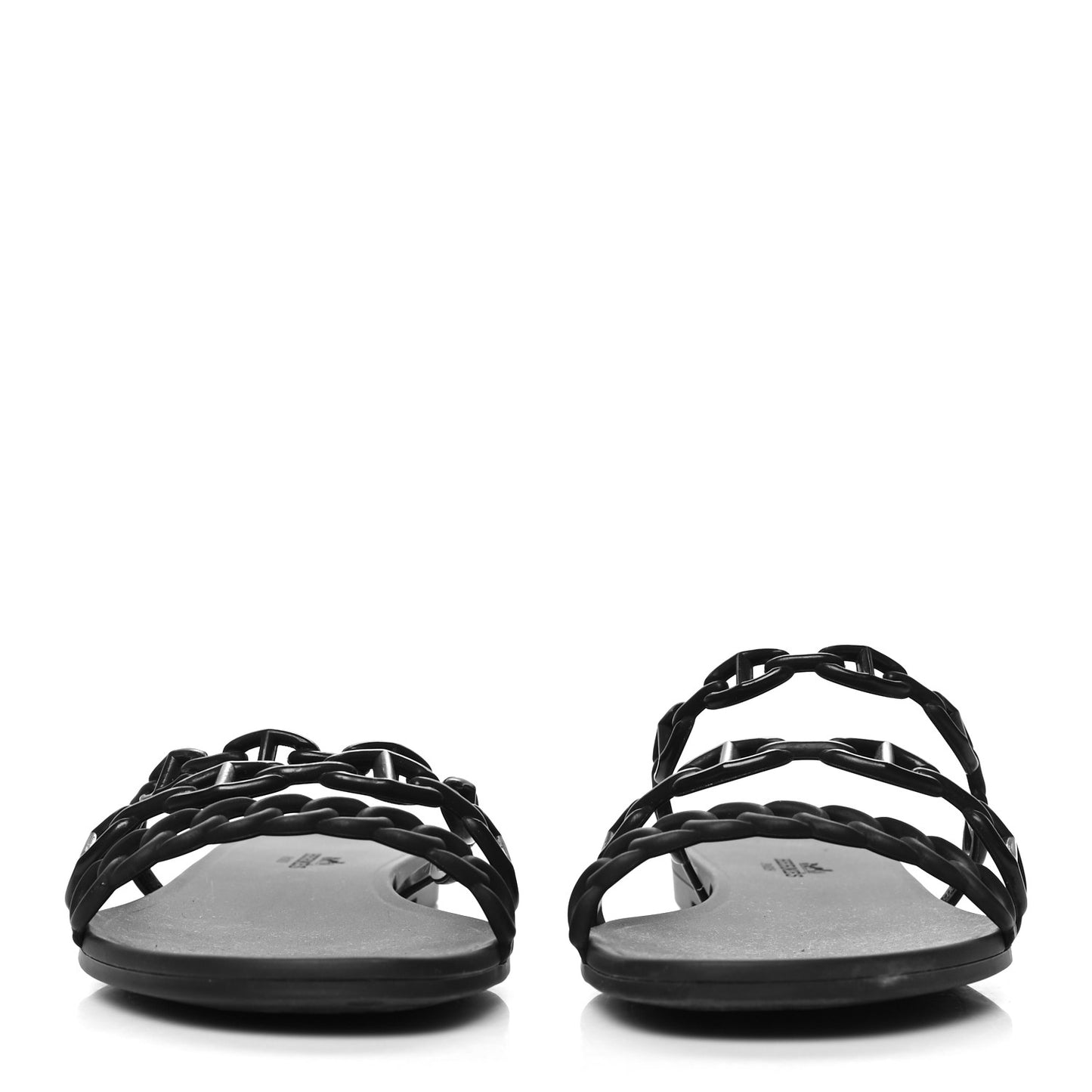 Rubber Chaine d'Ancre Rivage Sandals 40 Black