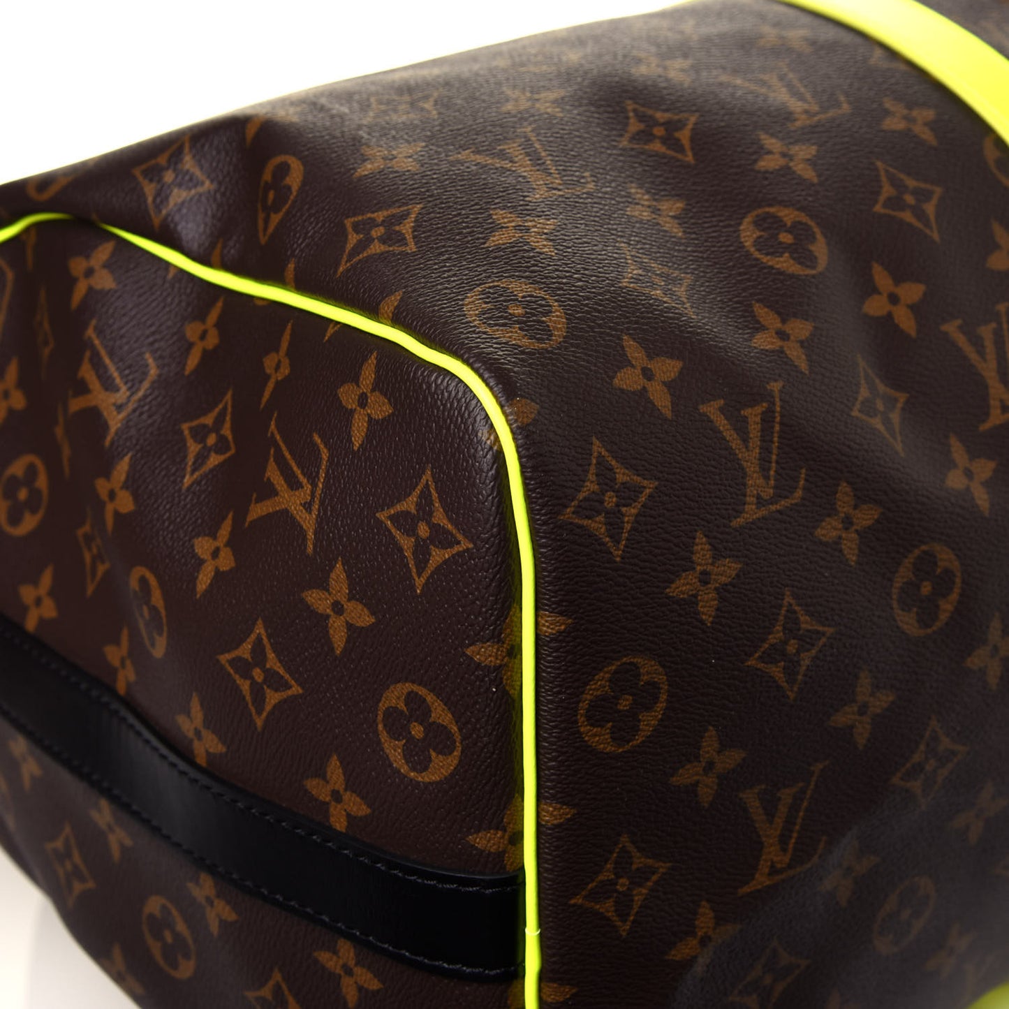 Monogram Macassar Keepall Bandouliere 50 Florescent Yellow