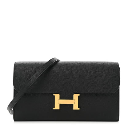 Hermes Epsom Constance Wallet To Go Black 1 of 9