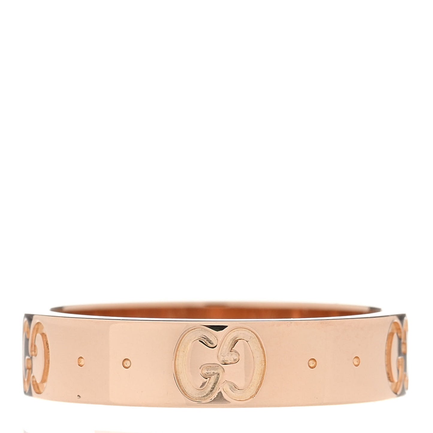 18K Rose Gold 4mm Icon Thin Band Ring 47 4
