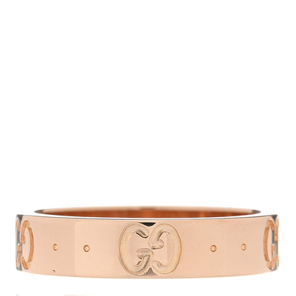 Gucci 18K Rose Gold 4mm Icon Thin Band Ring 47 4 3 of 4