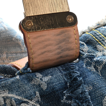 Louis Vuitton Denim Patchwork Posty Messenger Bag Blue 10 of 10