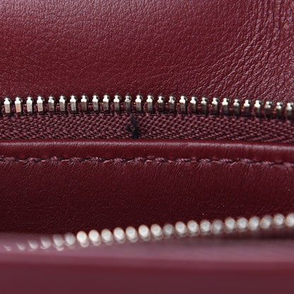 Balenciaga Calfskin Logo Matelasse Large BB Flap Chain Shoulder Bag Burgundy 9 of 12