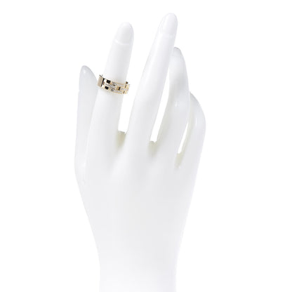 Cartier 18K Yellow Gold Diamond Maillon Panthere Band Ring 49 5 2 of 7