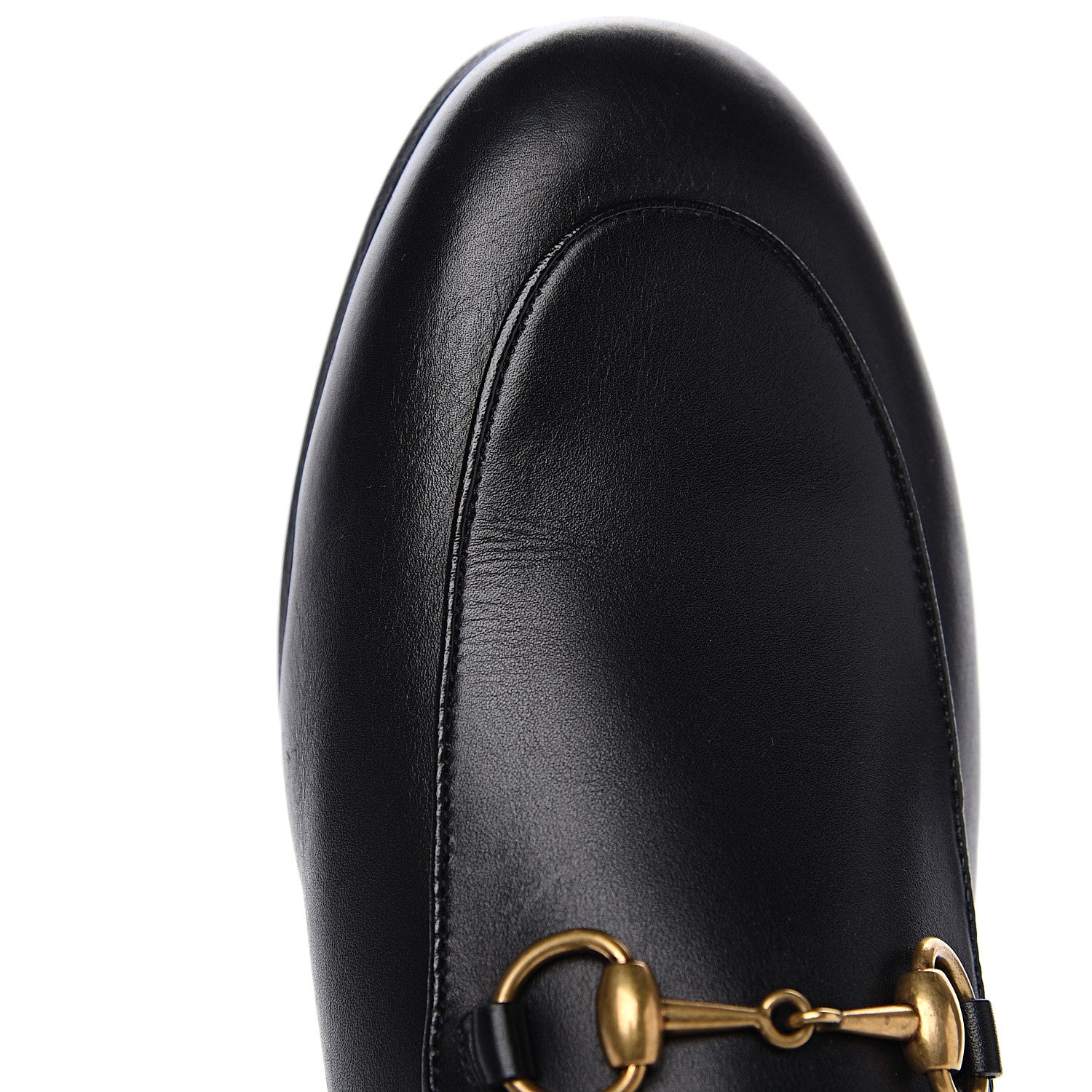Gucci Calfskin Fur Womens Princetown Slippers 35.5 Black 8 of 10