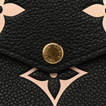 Louis Vuitton Empreinte Monogram Giant Felicie Pochette Black Beige 10 of 13
