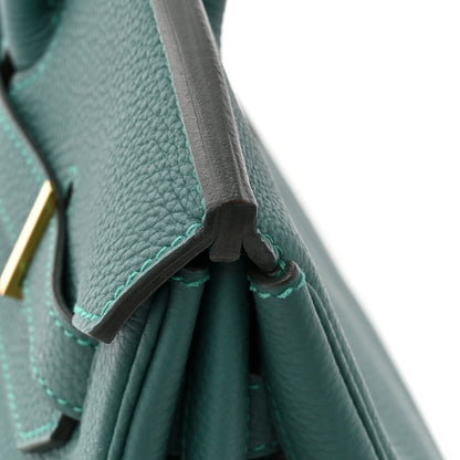 Hermes Togo Birkin 35 Malachite 16 of 16