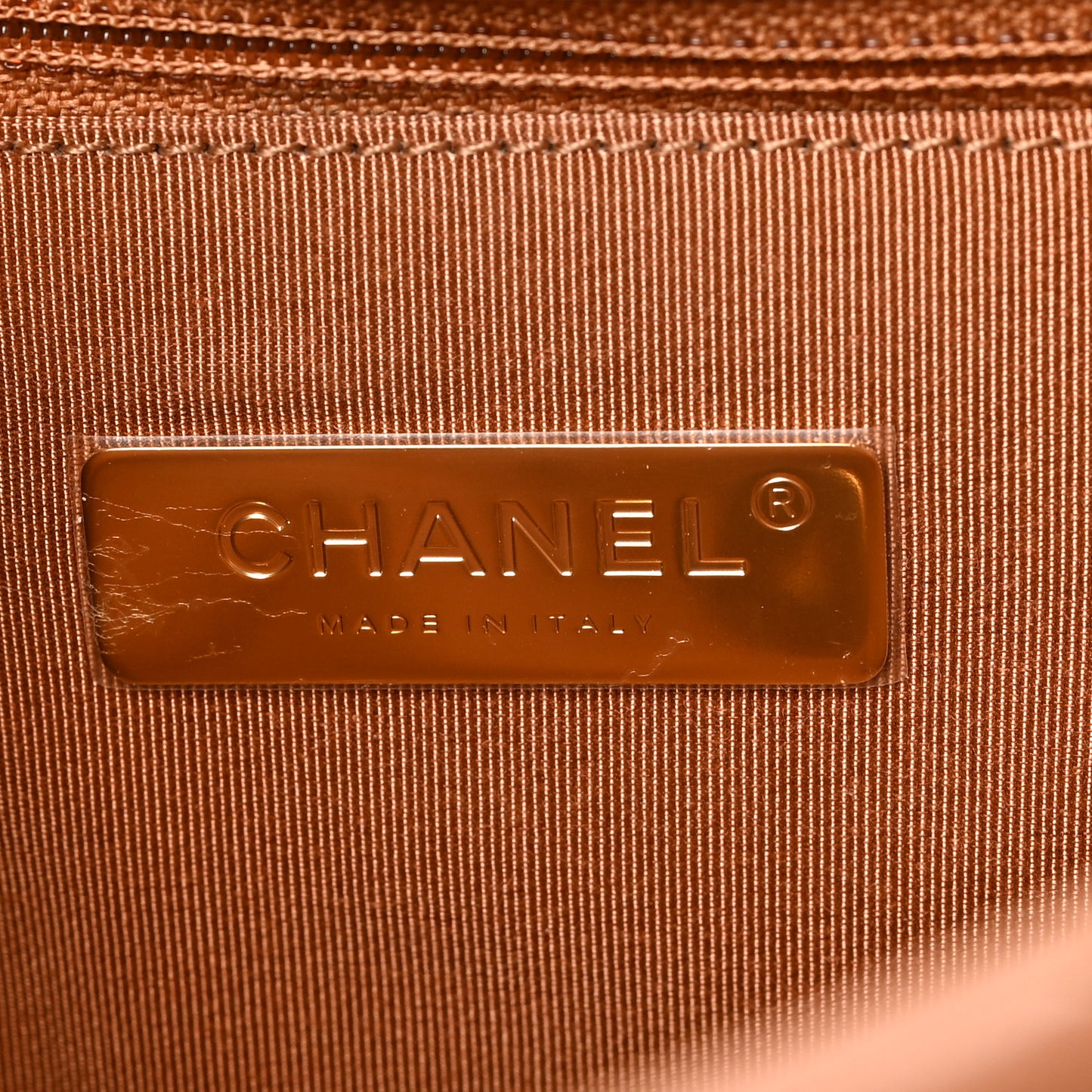 Lambskin Quilted Medium Chanel 19 Flap Light Brown