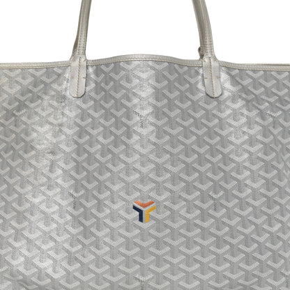 Goyard Goyardine Precious Metals Saint Louis GM Silver 9 of 13