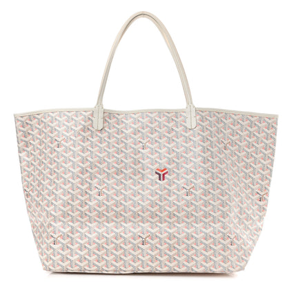 Goyard Goyardine Saint Louis Claire Voie GM White Pink 3 of 11