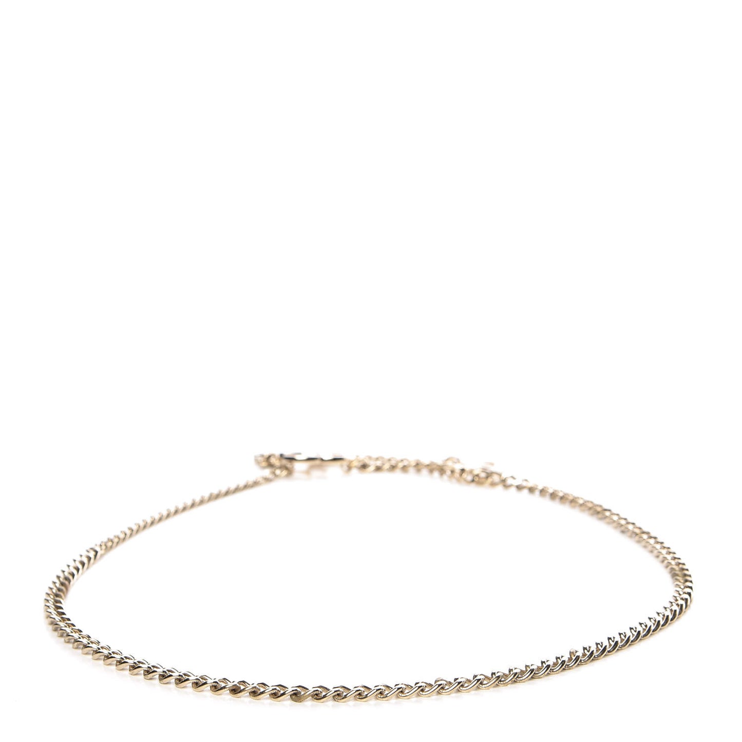 Enamel CC Ceinture Fantai Adjustable Belt Gold White