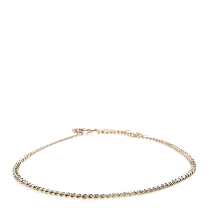 Chanel Enamel CC Ceinture Fantai Adjustable Belt Gold White 3 of 6