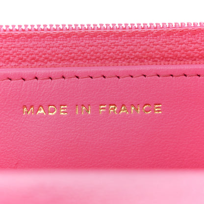 Chanel Lambskin Quilted Chanel 19 Wallet On Chain WOC Dark Pink 7 of 13