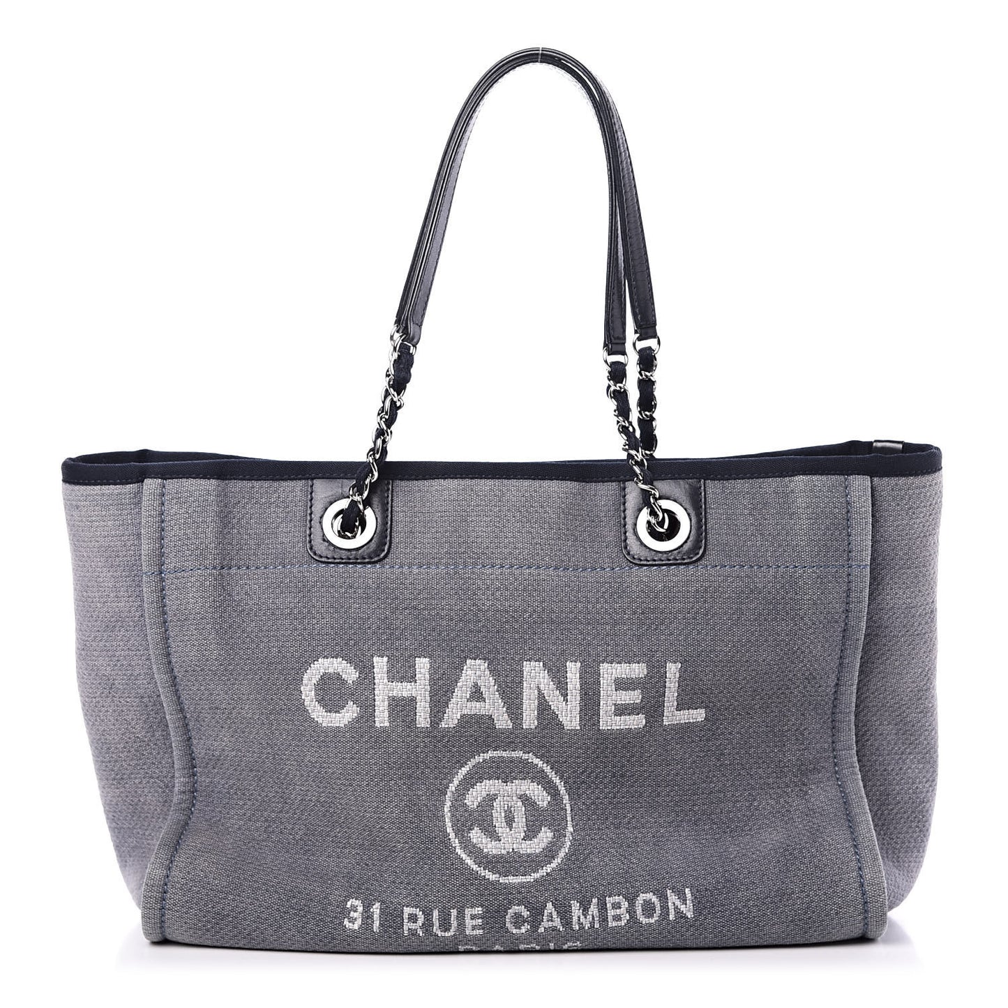 Canvas Small Deauville Tote Grey
