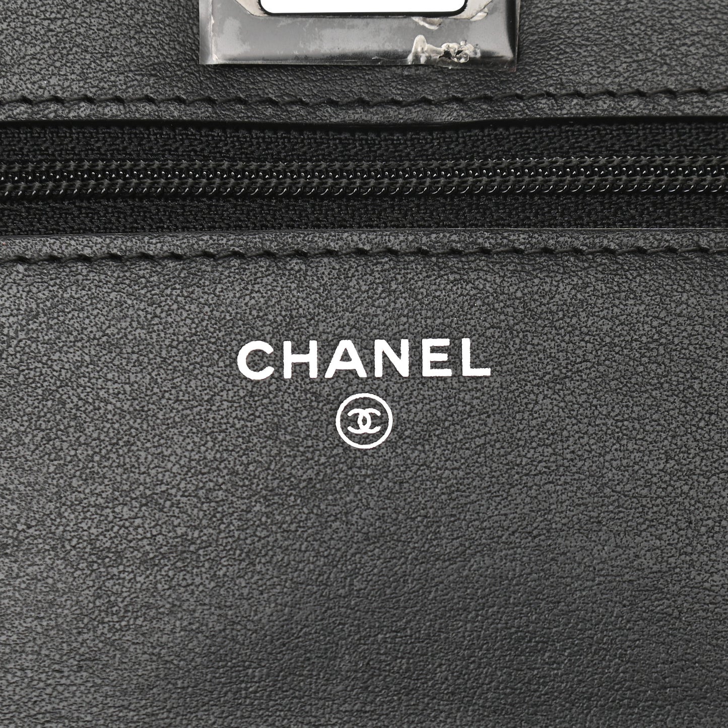 Aged Calfskin Chevron Quilted Reissue Wallet On Chain WOC So Black