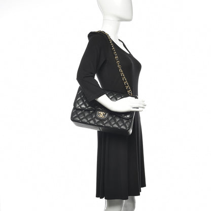 Chanel Caviar Quilted Jumbo Double Flap Black 2 of 10