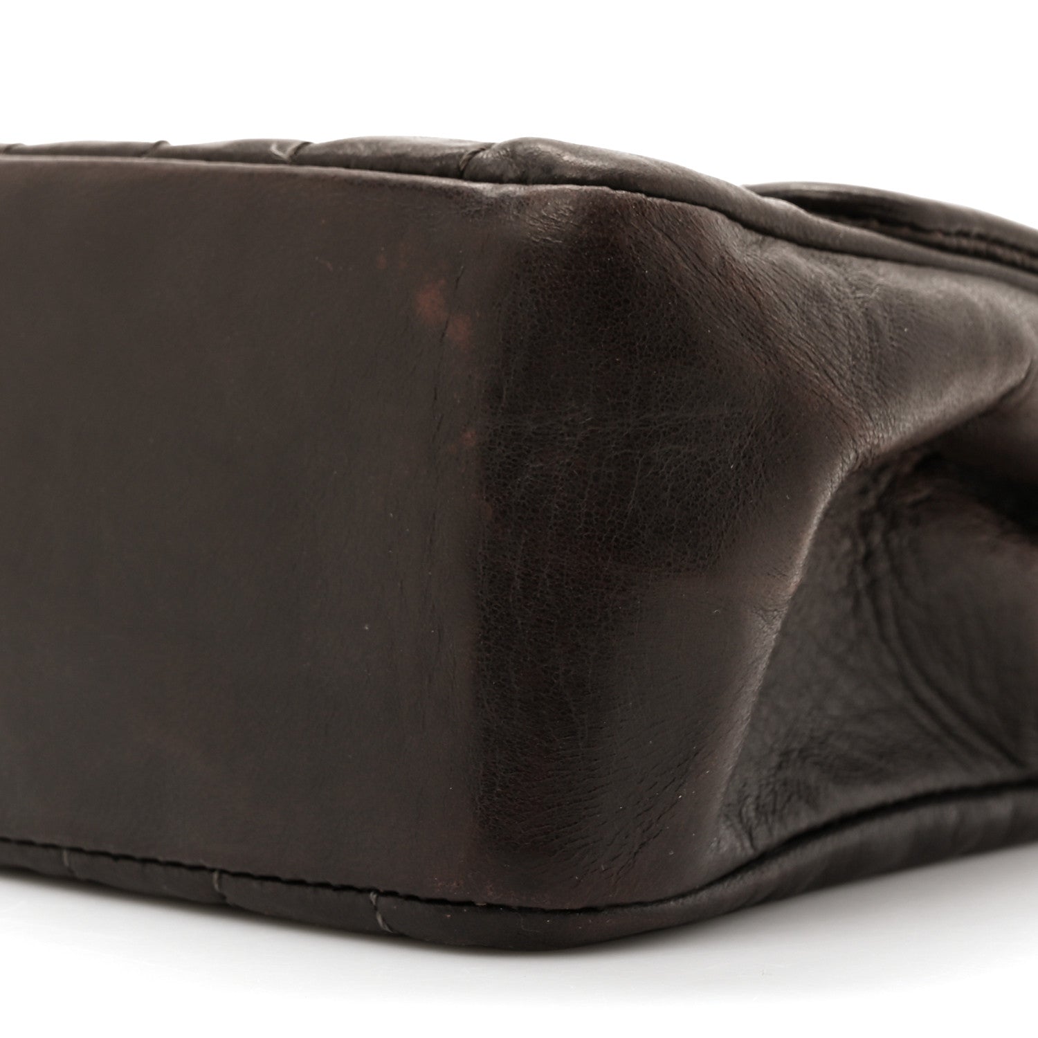 Chanel Lambskin Vertical Quilted Medium Single Flap Brown 9 of 14