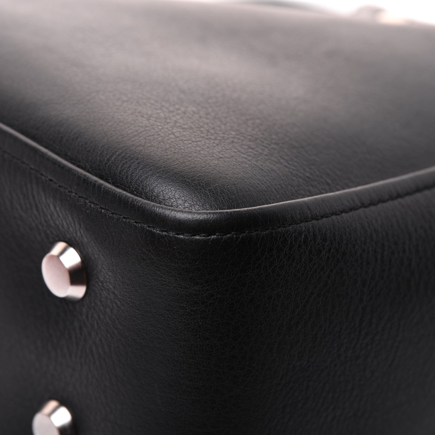 Calfskin S Triangle Duffle Black