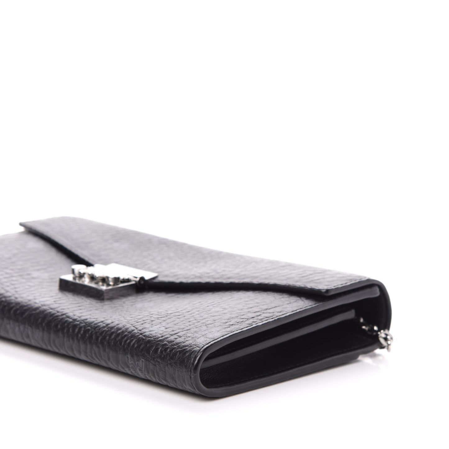 Visetos Medium Patricia Wallet On Chain Black