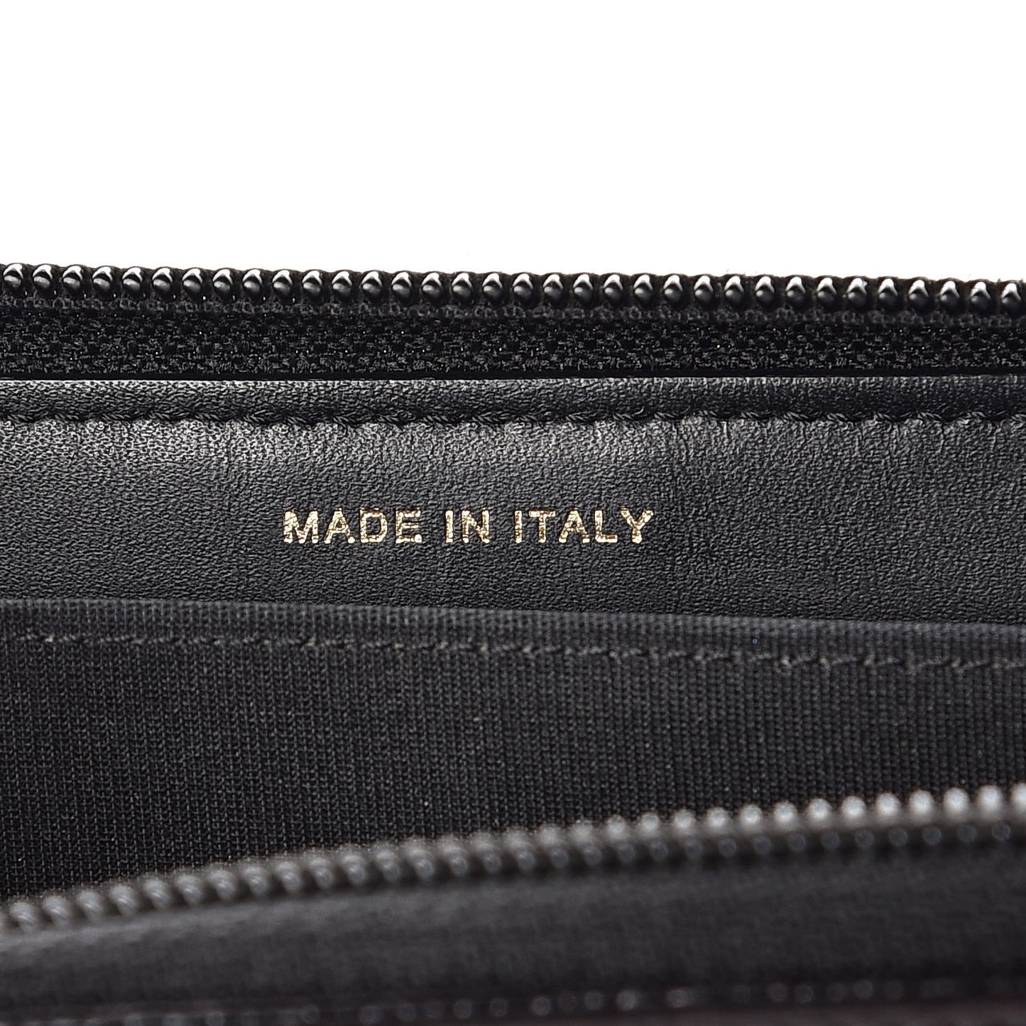 Caviar Quilted Small Boy Zip Around Wallet Black