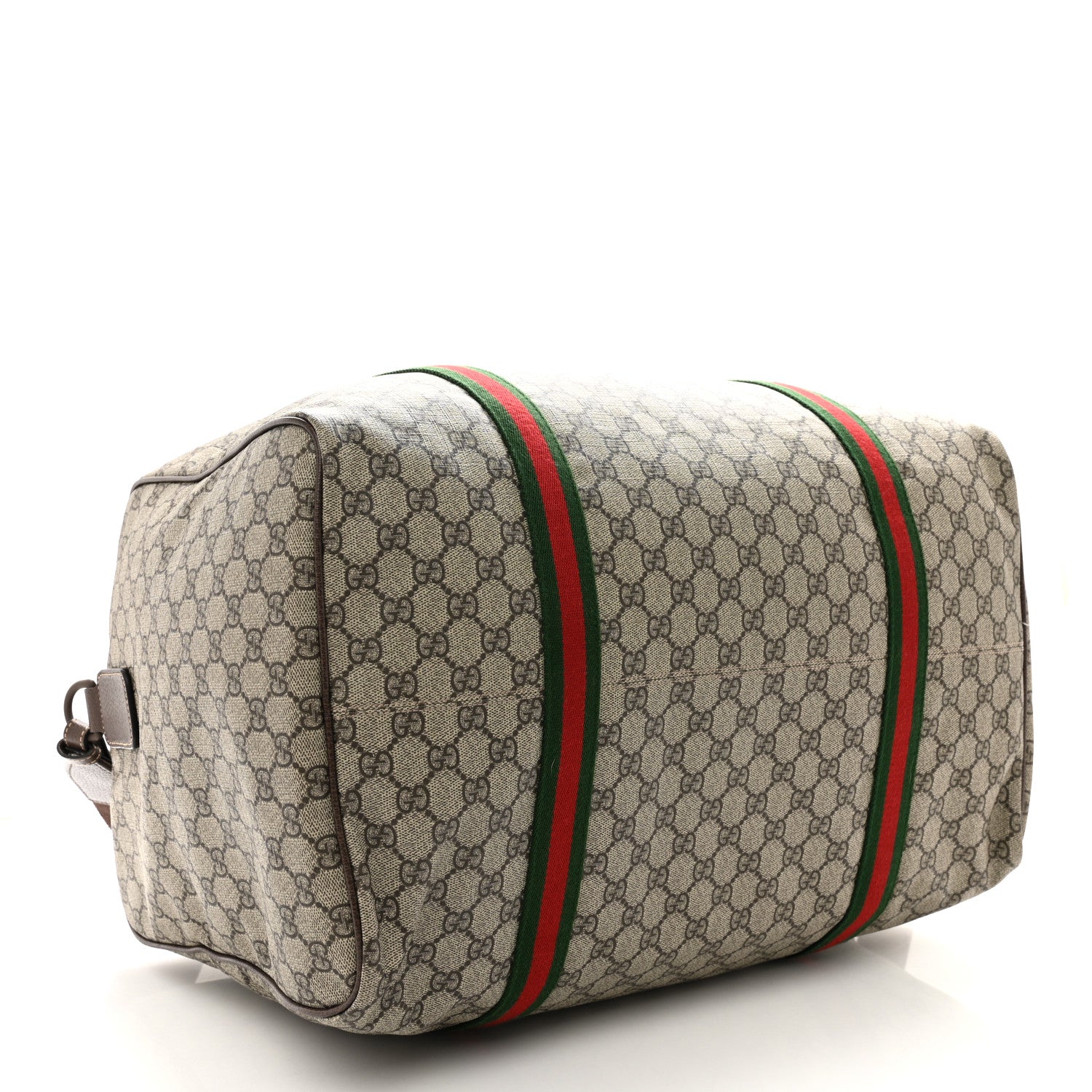 Gucci GG Supreme Monogram Web Medium Duffle Bag Brown 3 of 11