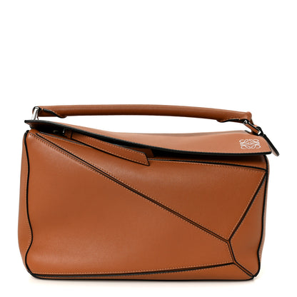 Loewe Calfskin Medium Puzzle Bag Tan 1 of 11