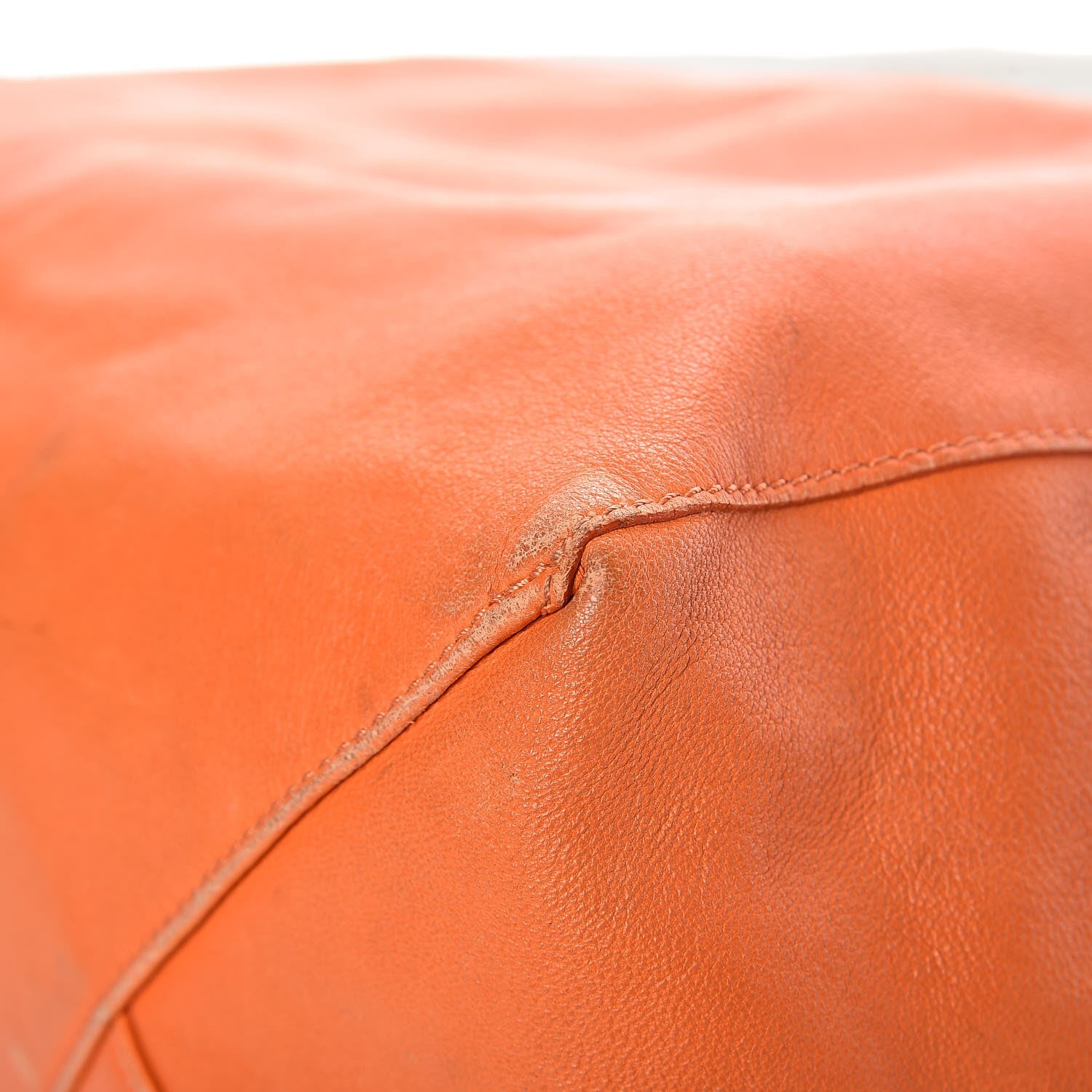 Celine Lambskin Bi-Cabas Fluo Peach 10 of 14