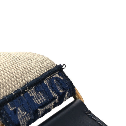 Christian Dior Velvet Oblique Shoulder Strap Blue 6 of 7