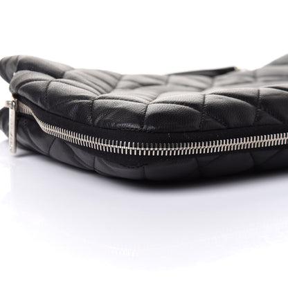 Chanel Caviar Quilted Expandable Zip Shoulder Bag Black 8 of 10